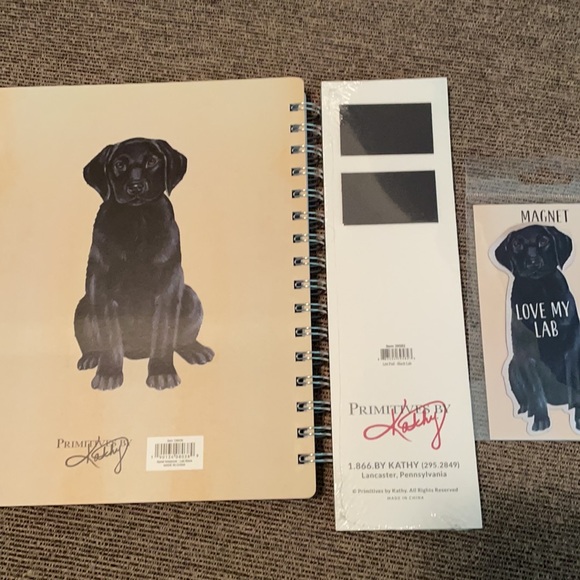 NWT Love Your Black Lab Dog Set - Picture 4 of 5